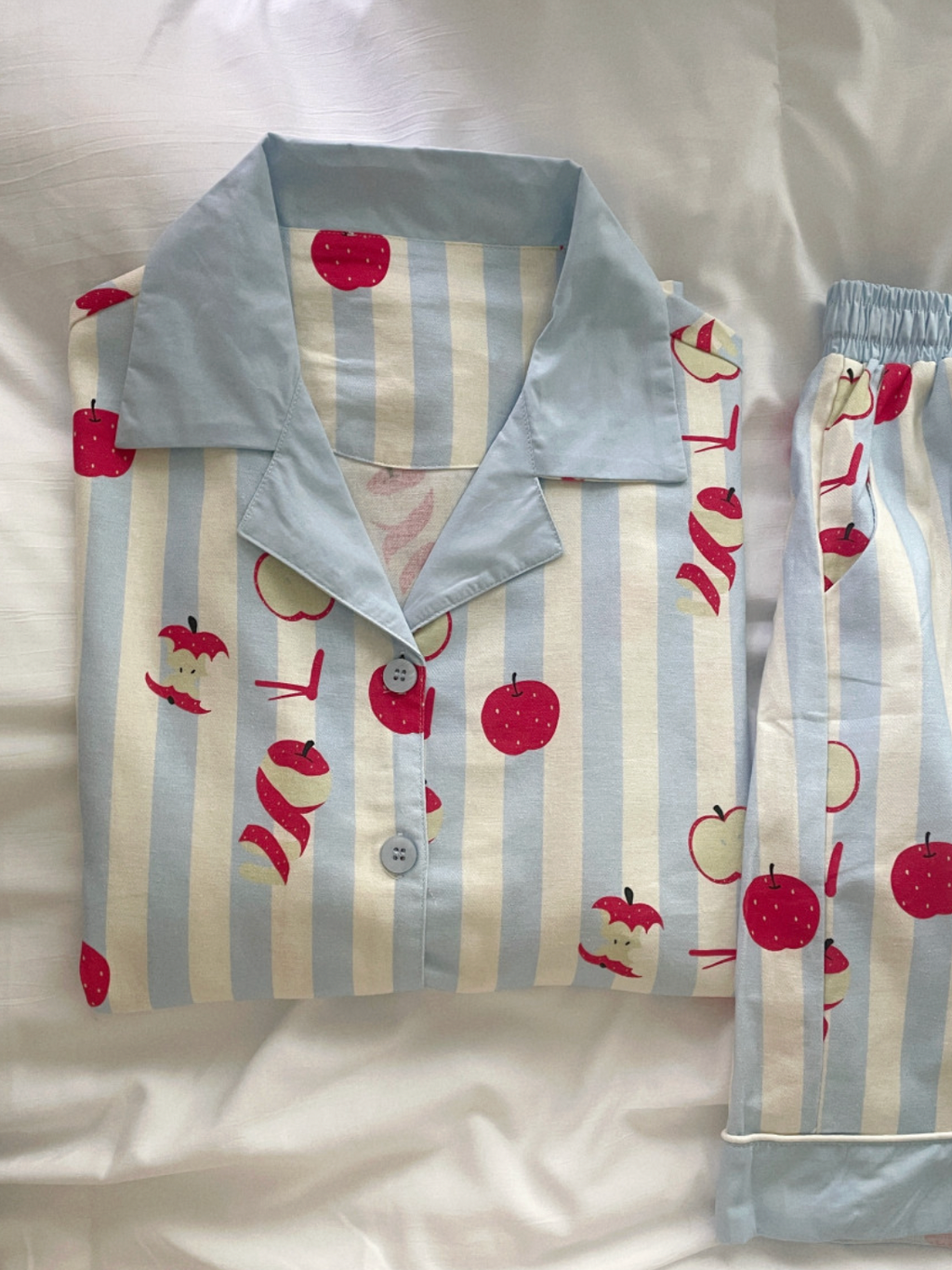 Cute Apple Cotton Pajama Set