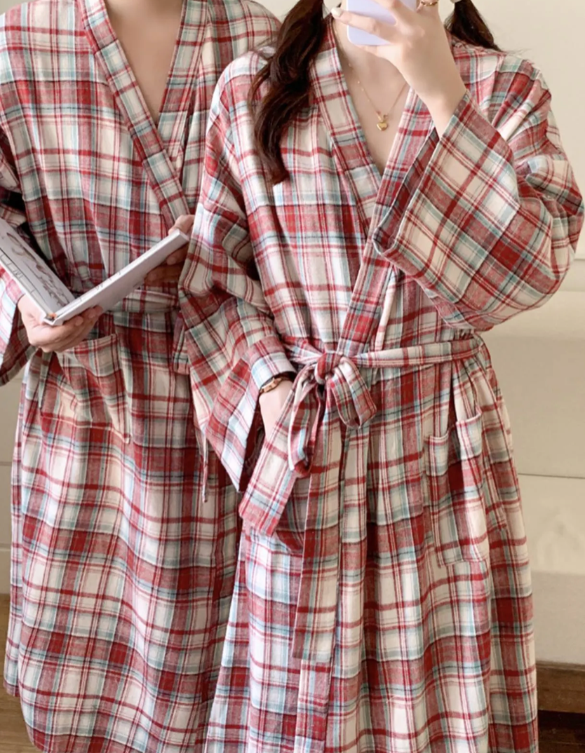 Plaid Flannel Robe