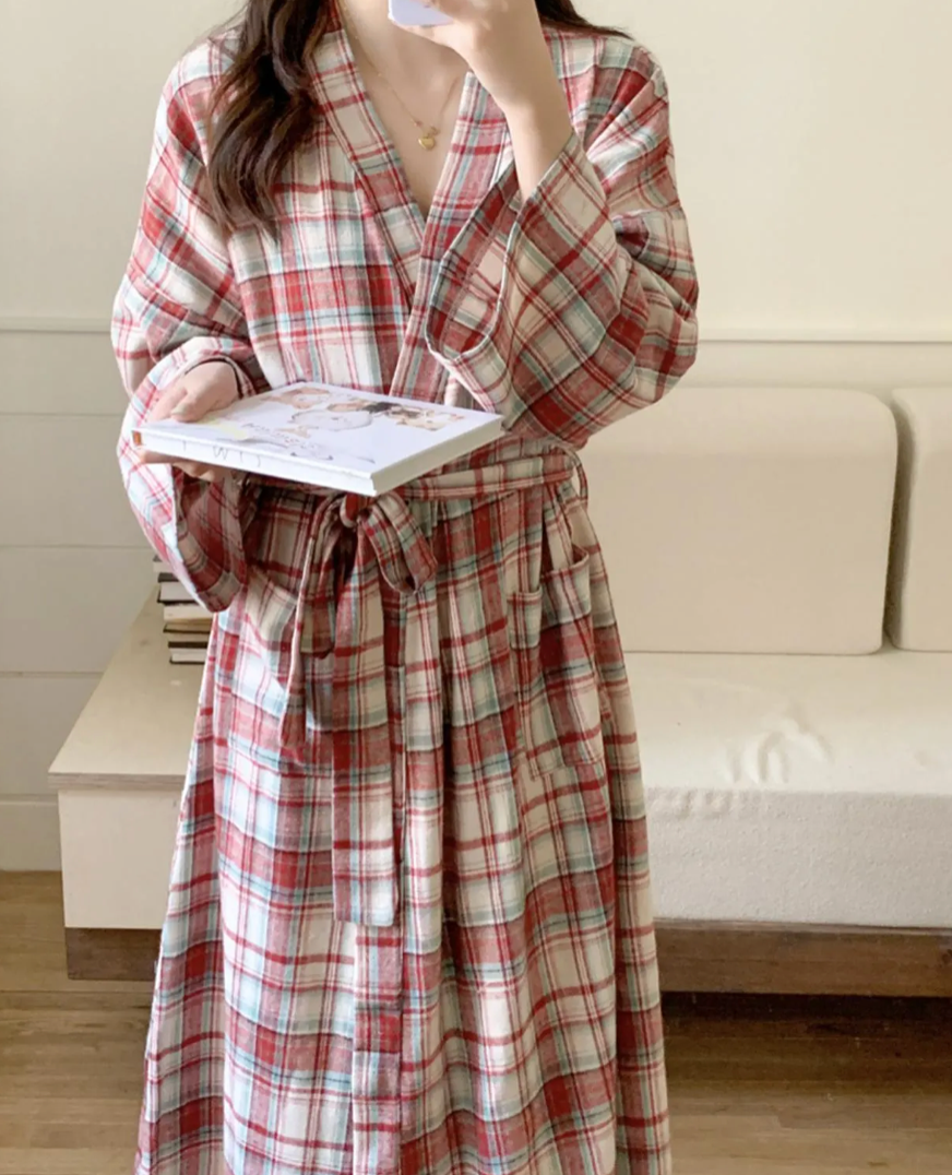 Plaid Flannel Robe