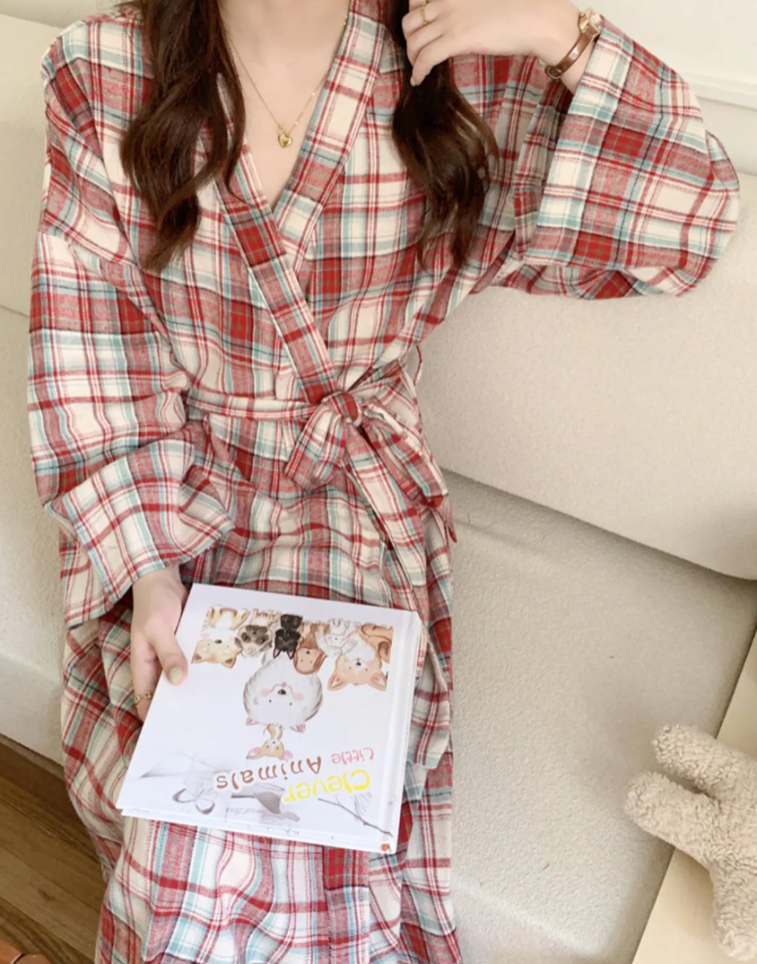 Plaid Flannel Robe