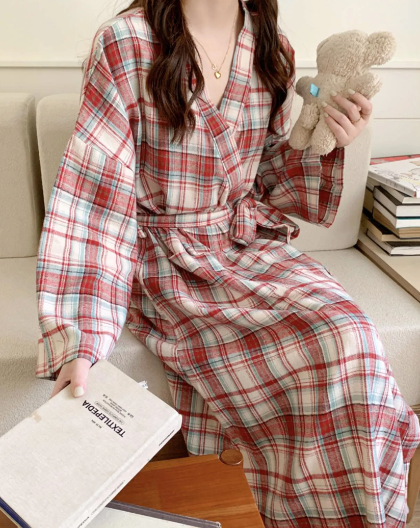 Plaid Flannel Robe