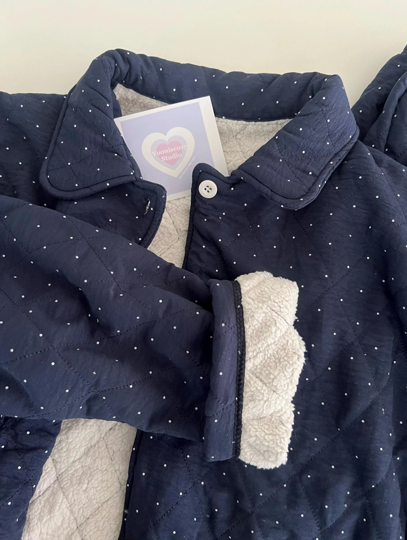 Polka Dot Quilted Loungewear