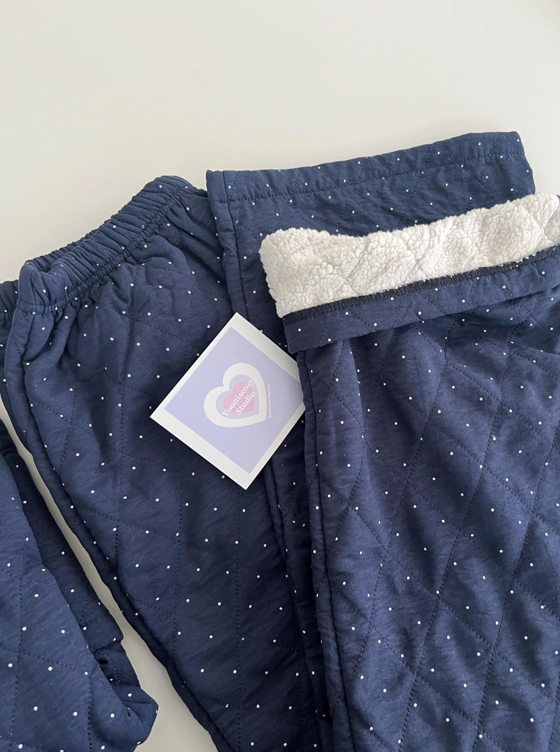 Polka Dot Quilted Loungewear