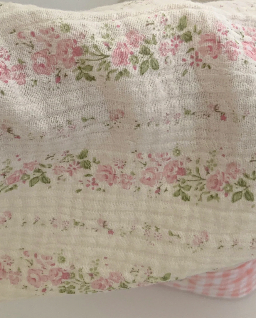 Pink Flower Organic Cotton Pajamas