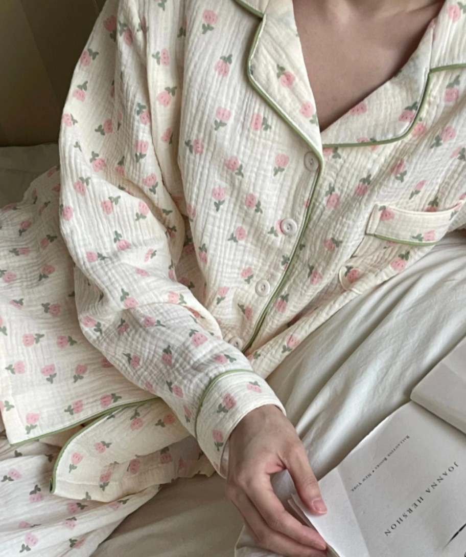 Pink Tulip Organic Cotton Pajamas