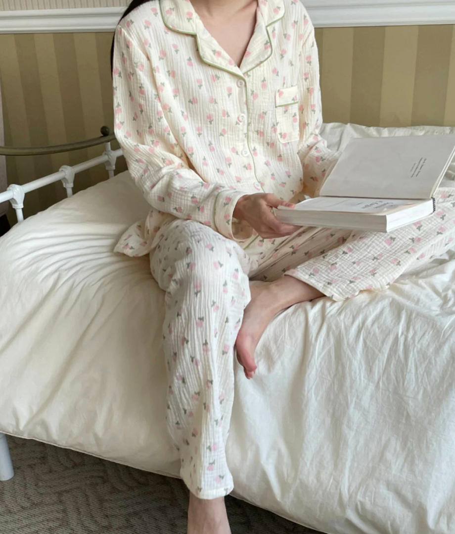 Pink Tulip Organic Cotton Pajamas