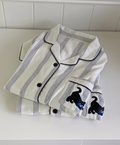 Cotton Black Cat Embroidery Pajamas
