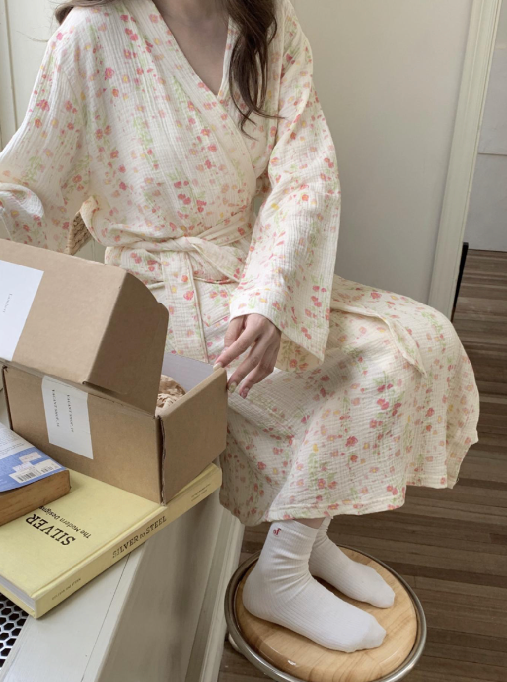 Floral Cotton Robe
