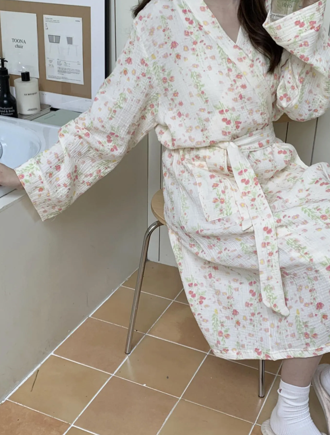 Floral Cotton Robe