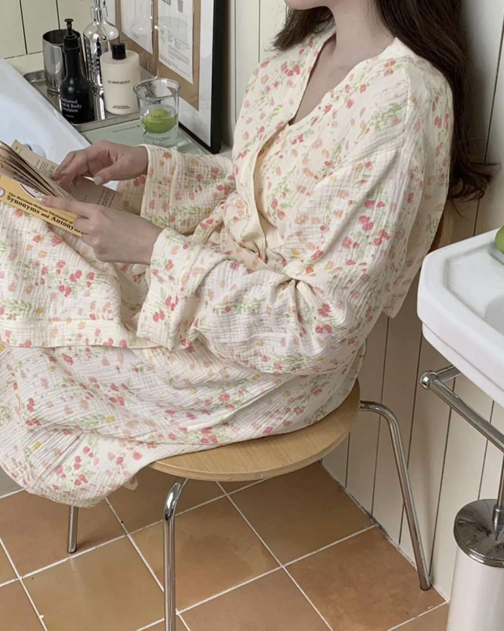 Floral Cotton Robe