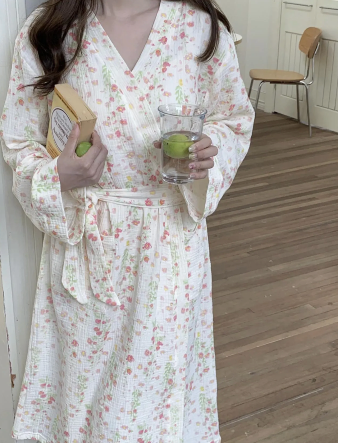 Floral Cotton Robe