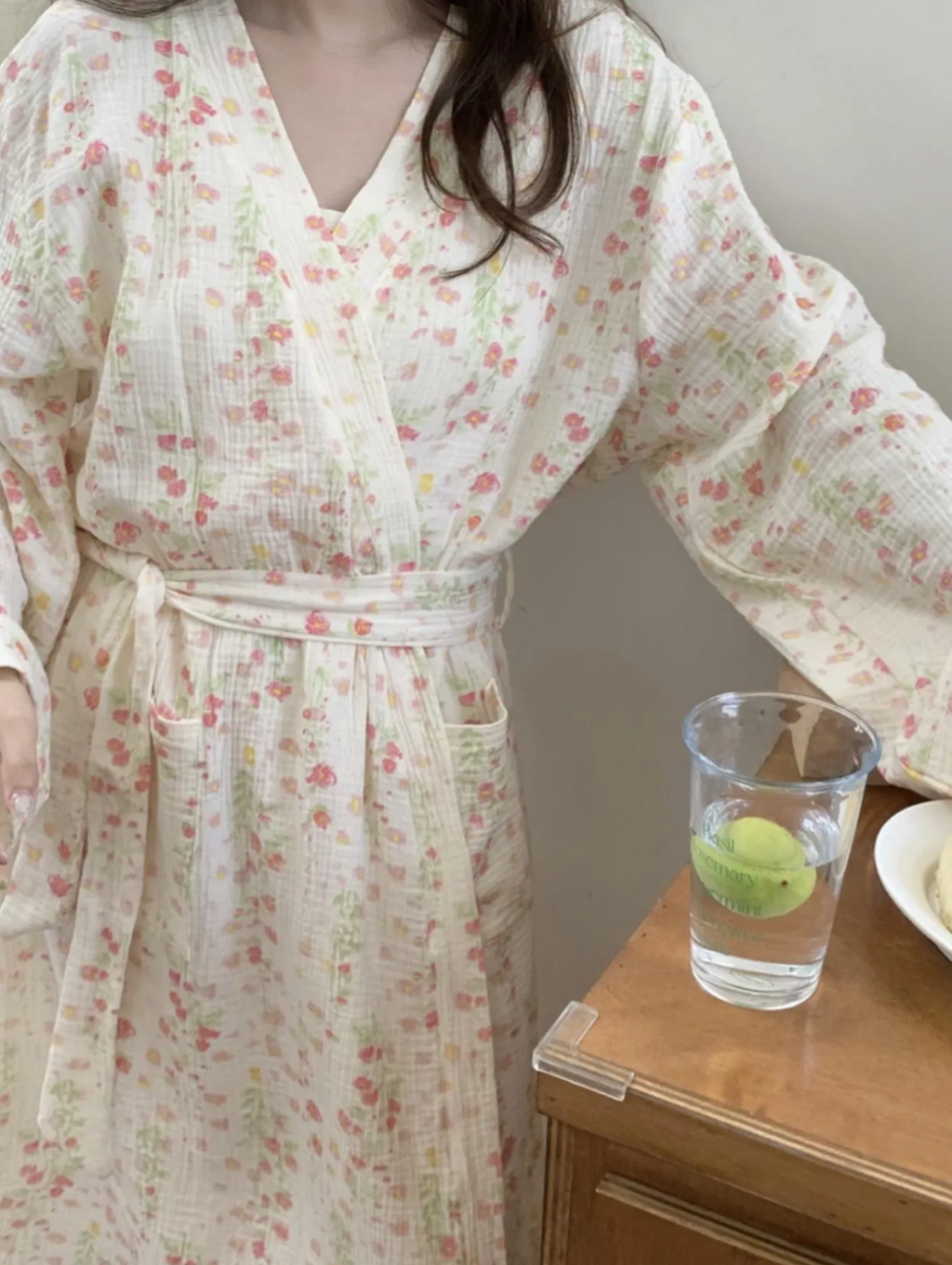 Floral Cotton Robe