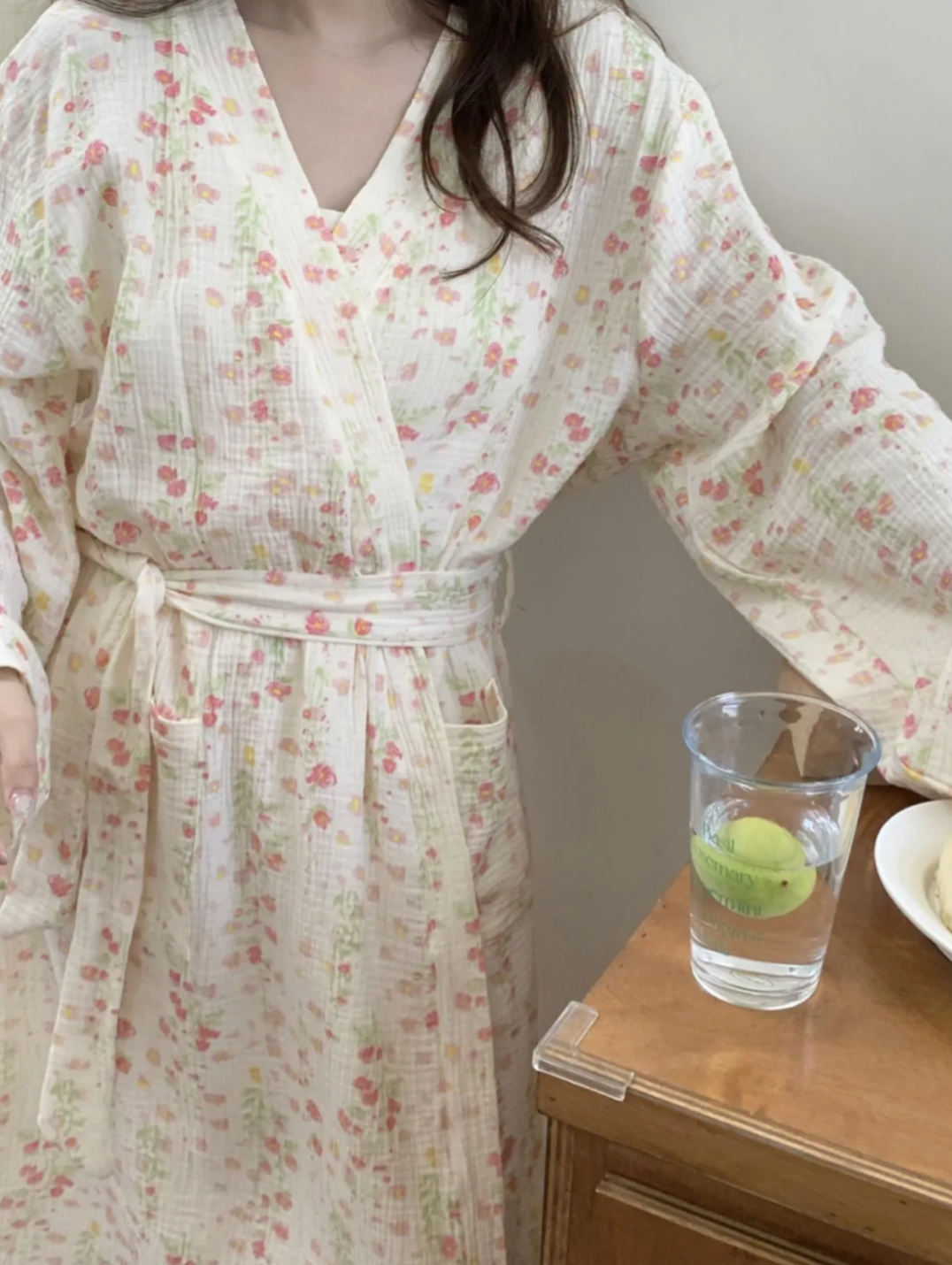 Floral Cotton Robe