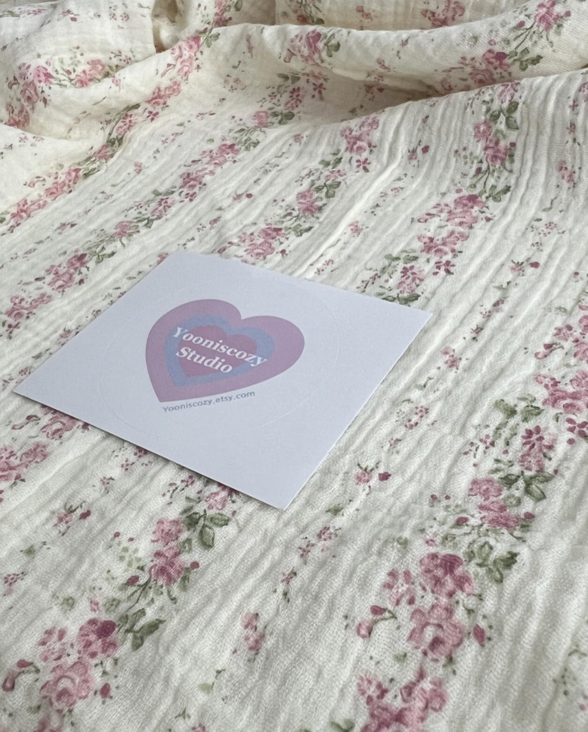 Pink Flower Organic Cotton Pajamas