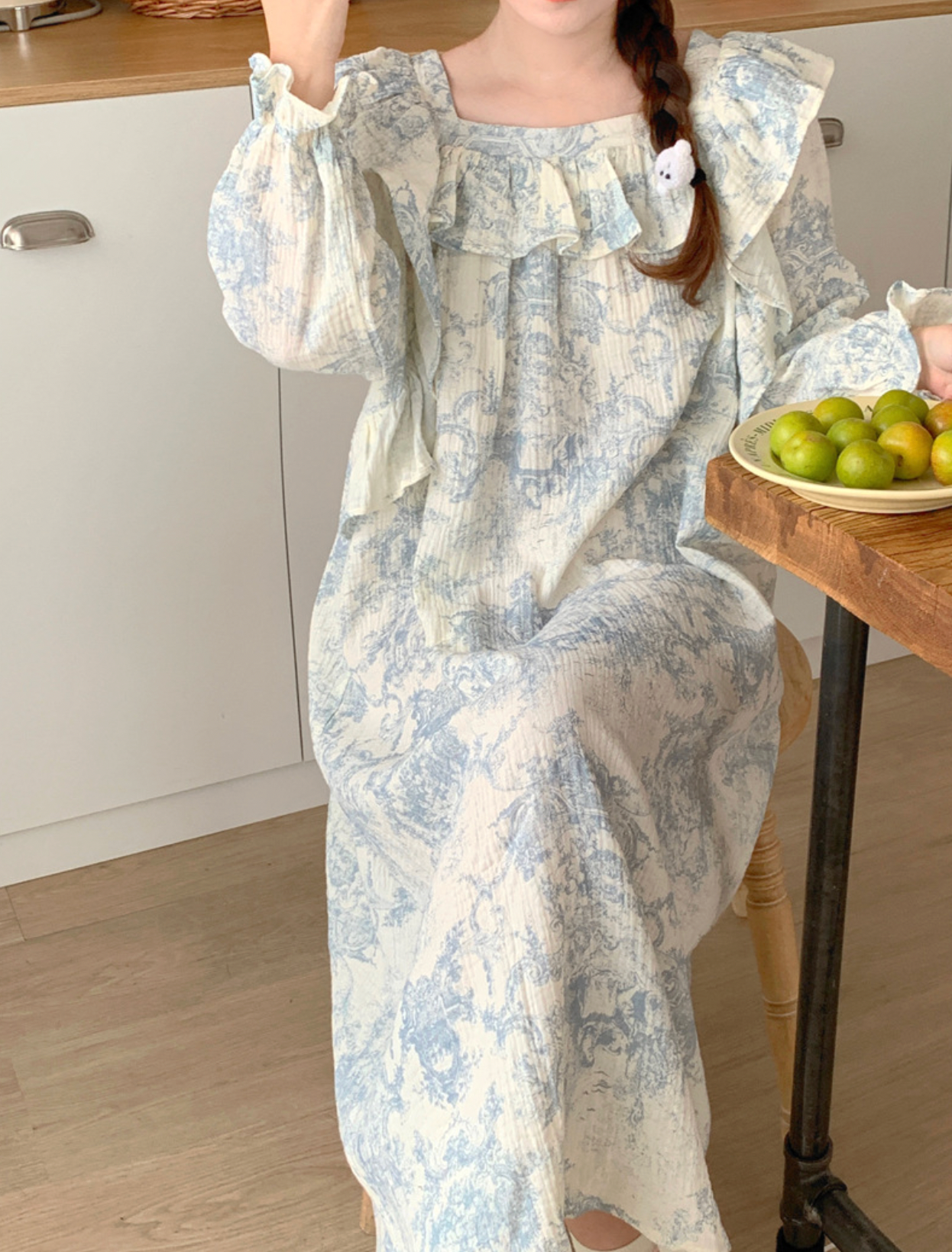 Matching Toile De Jouy Couple Loungewear