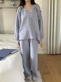 Blue Floral Nightgown & Pajamas