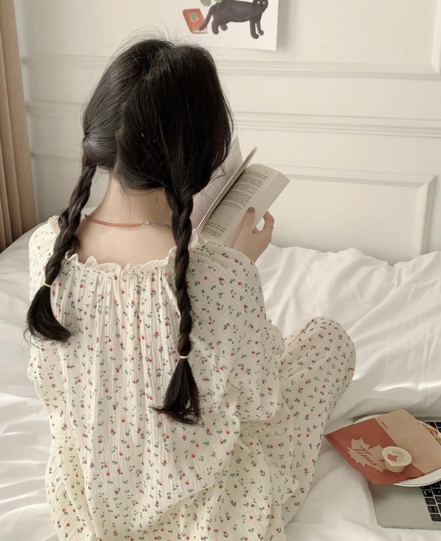 Floral Cotton Pajama Set & Nightgown