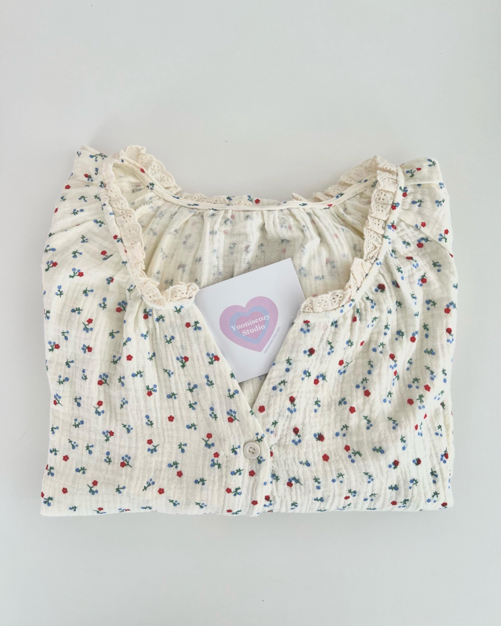 Floral Cotton Pajama Set & Nightgown