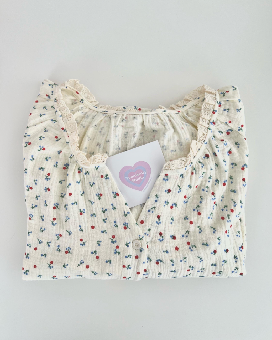 Floral Cotton Pajama Set & Nightgown