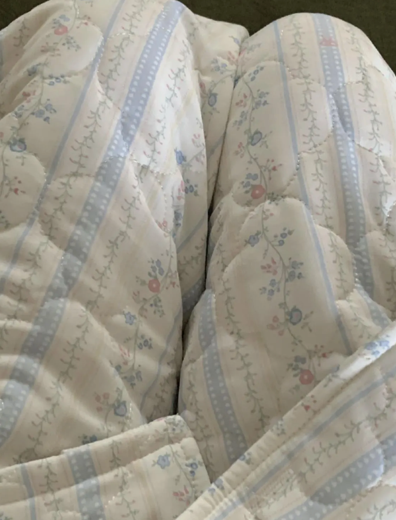 Floral Quilted Pajama Set