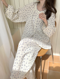 Floral Print Cotton Pajama Set