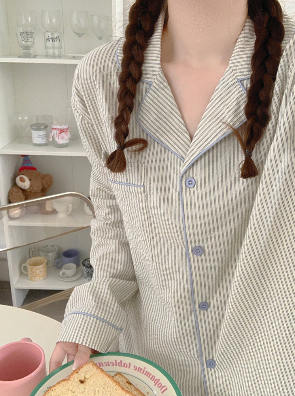 Stripe Couple Pajamas