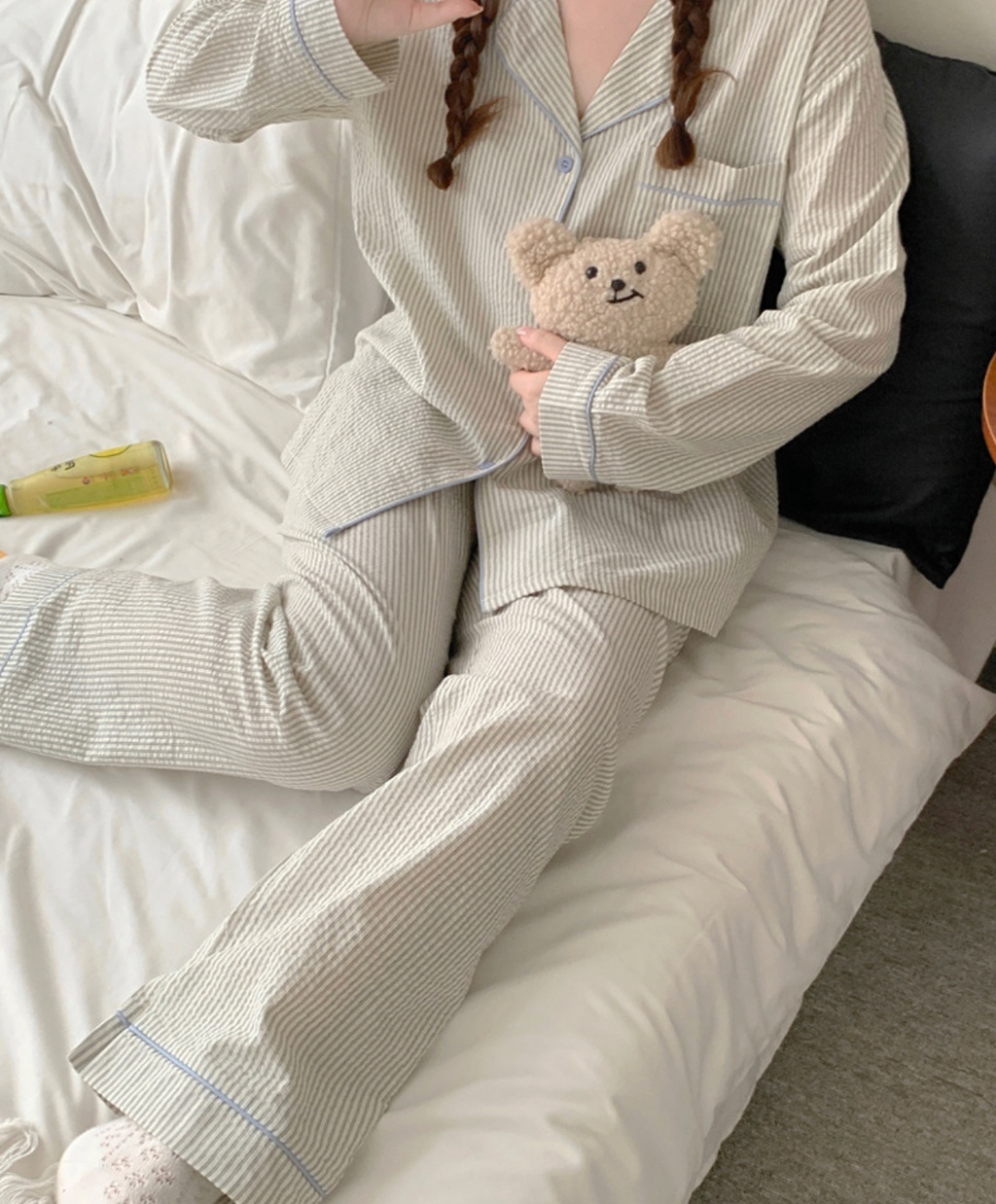 Stripe Couple Pajamas