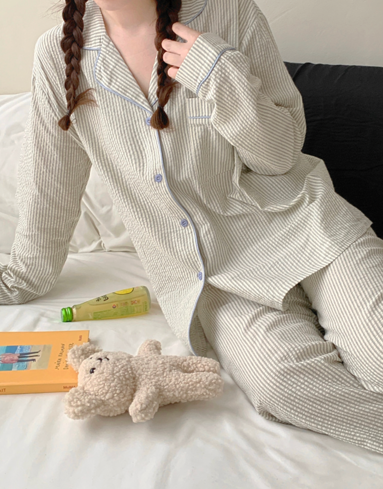 Stripe Couple Pajamas