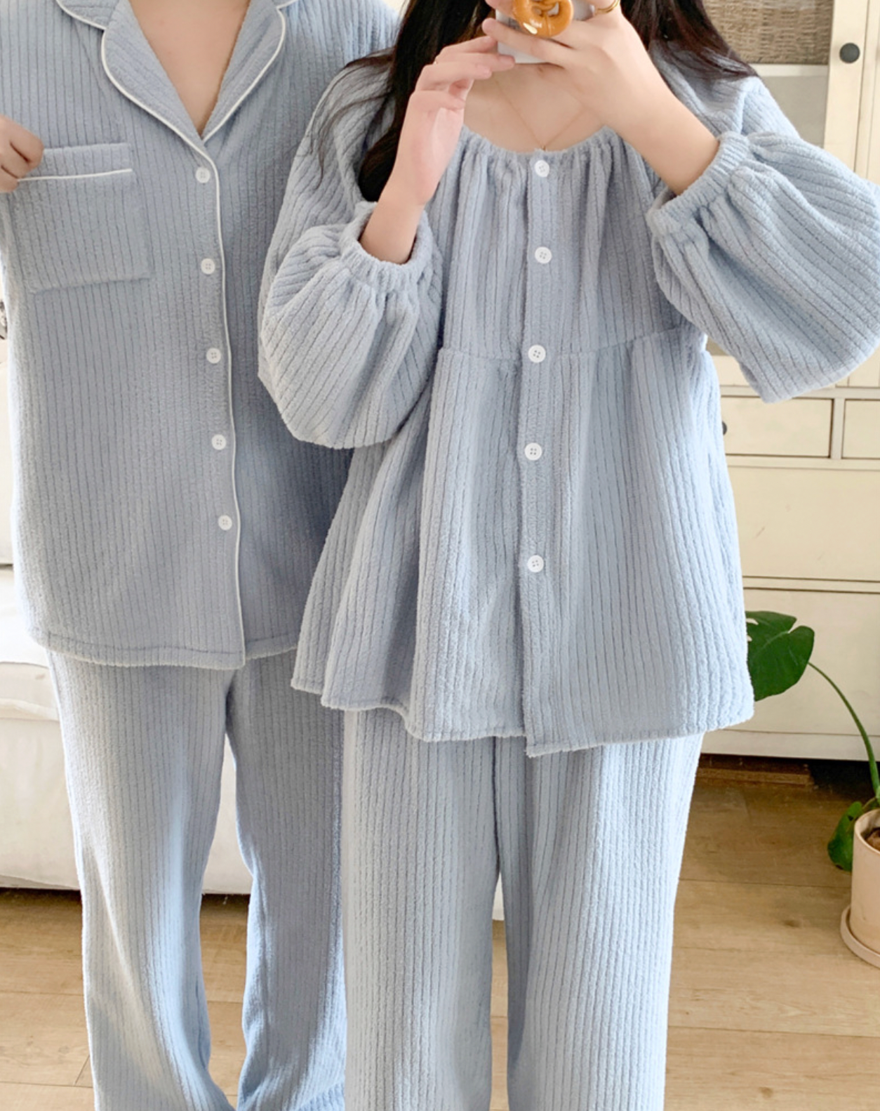 Soft Fleece Couple Pajama Set