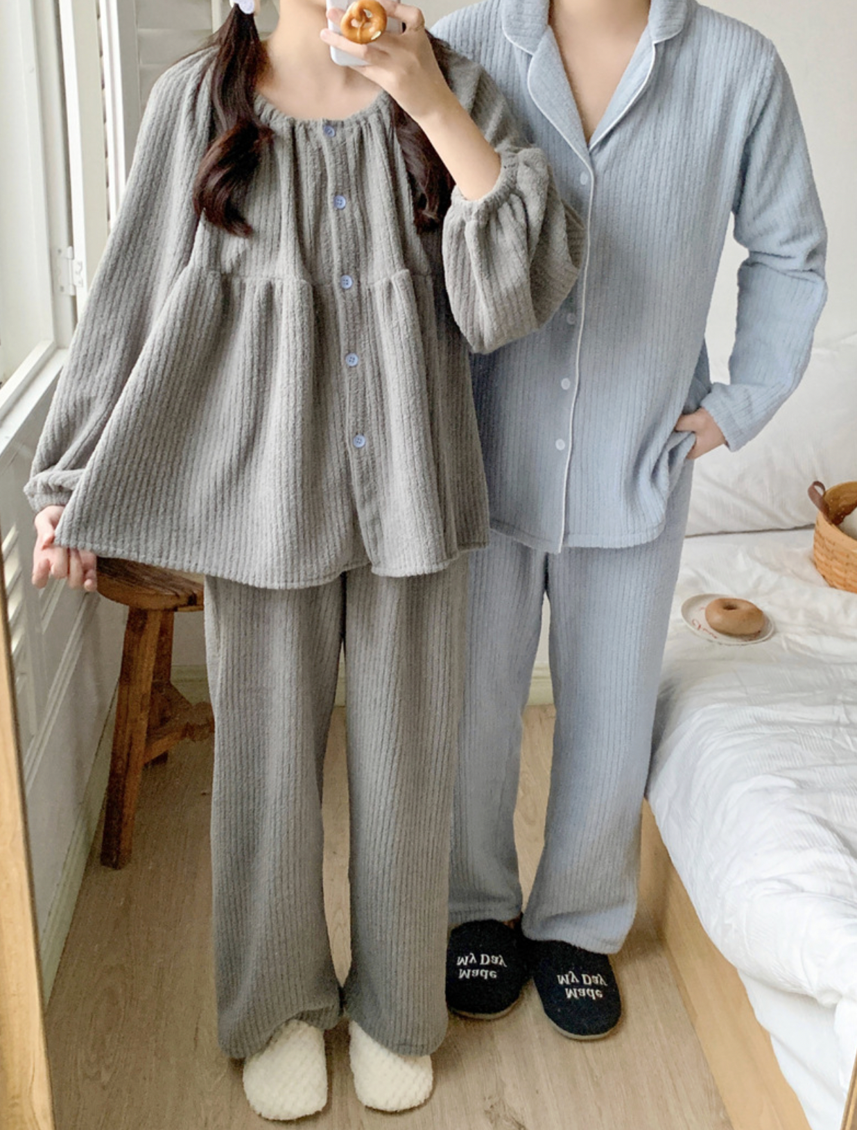 Soft Fleece Couple Pajama Set