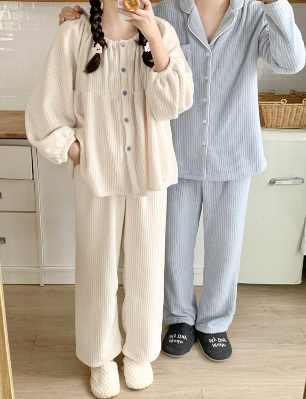 Soft Fleece Couple Pajama Set